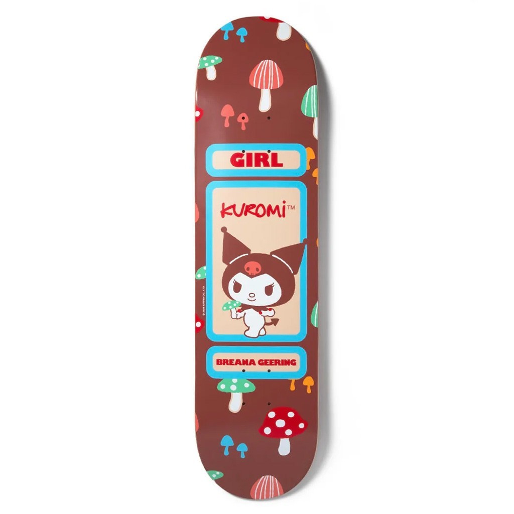 Shape Girl Skateboards Breana Geering Kuromi - Bordô