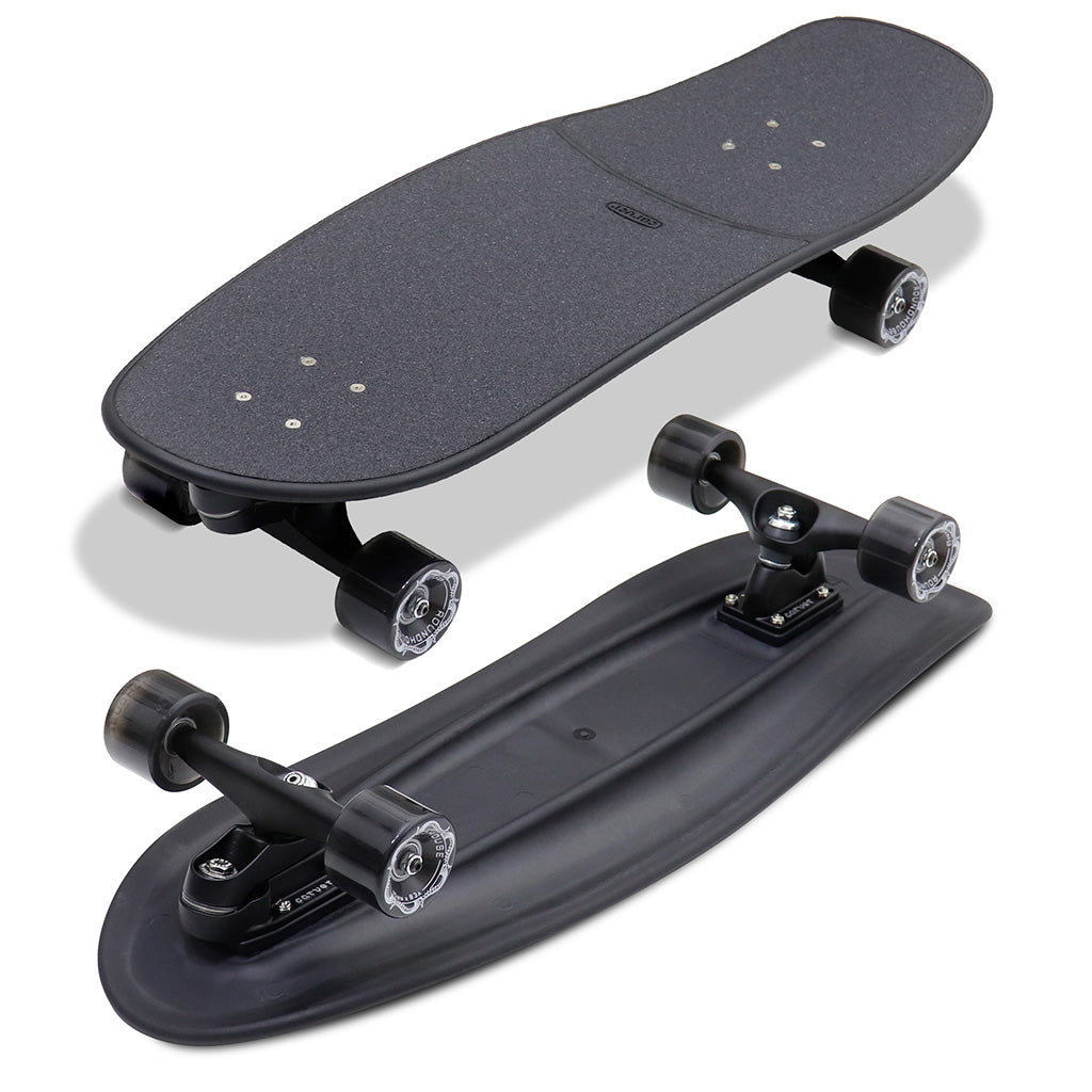 Skate Longboard Carver Ghostnet 31" Surfskate C7 - Preto