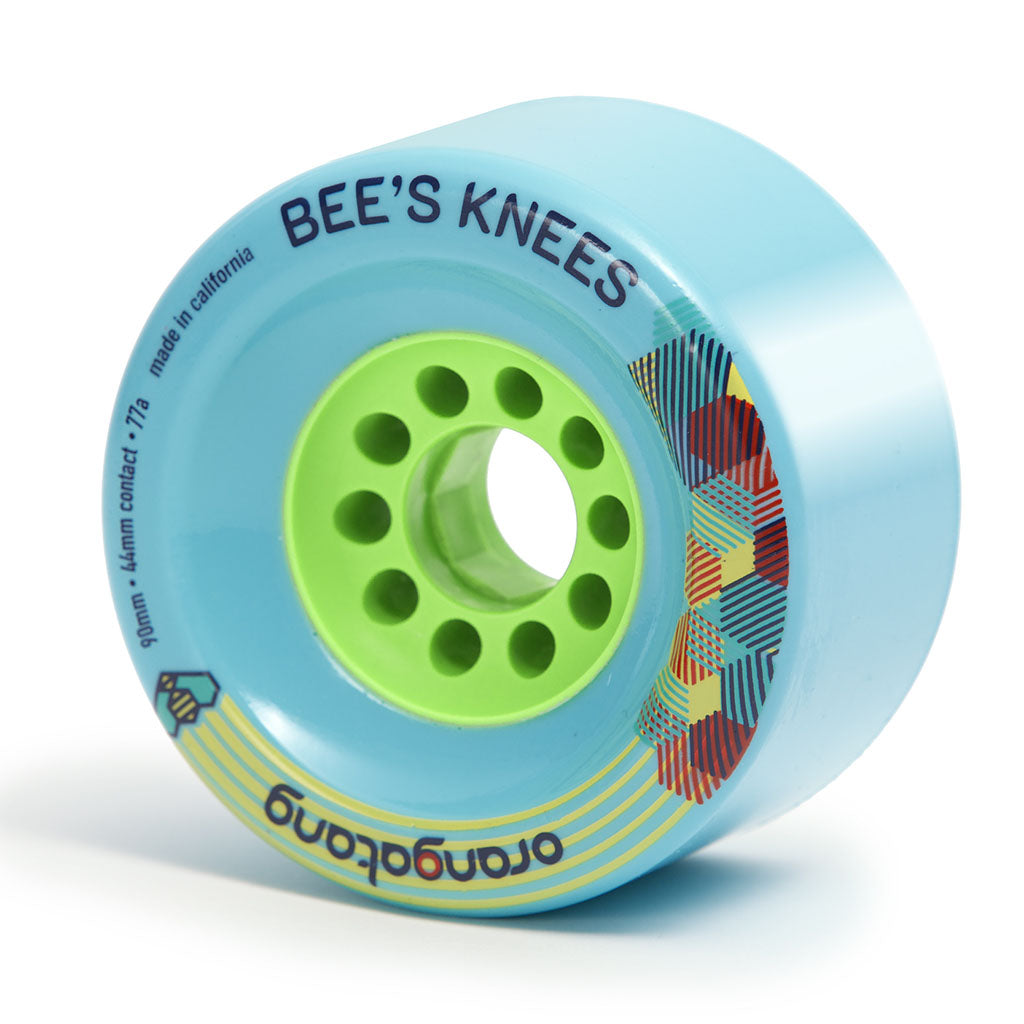 Roda Orangatang Wheels  Bee's Knees 90mm 77a - Azul