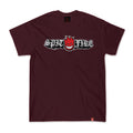 Camiseta Spitfire Wheels Old E Drop Big Head - Bordô
