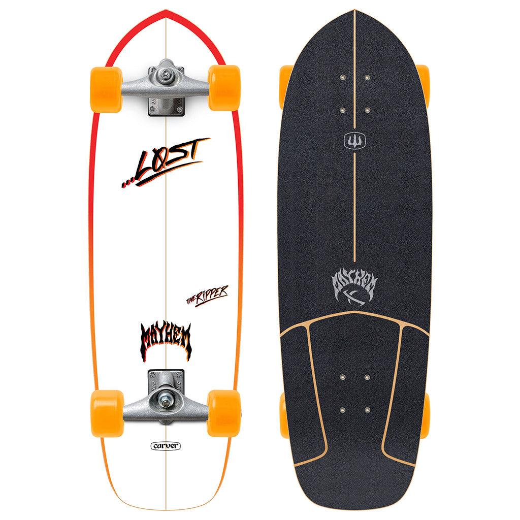 Skate Longboard Carver …Lost Ripper Surfskate CX - Branco