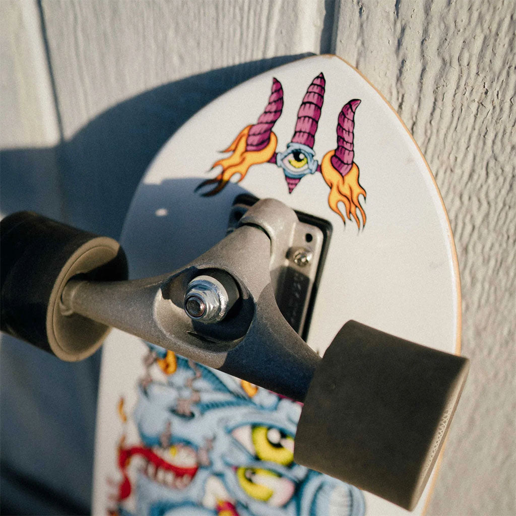Skate Longboard Carver Yago Fire Goat Surfskate CX - Branco