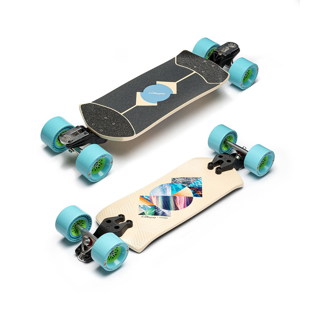 Skate Longboard Loaded Boards Fathom Standard Strata - Bege Dad Bod 77a