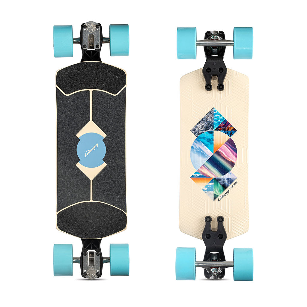 Skate Longboard Loaded Boards Fathom Standard Strata - Bege Dad Bod 77a
